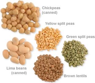 legumes, great source of fiber, vitamins and minerals